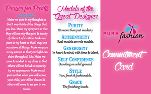 Pure Fashion Commitment Card