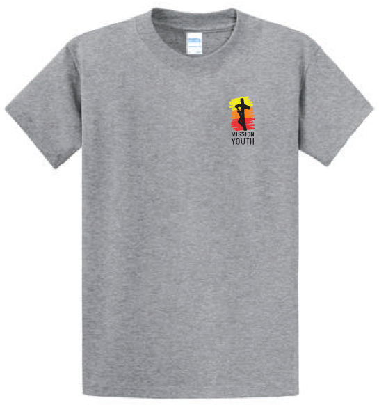 Mission Youth Gray Short Sleeve T-shirt
